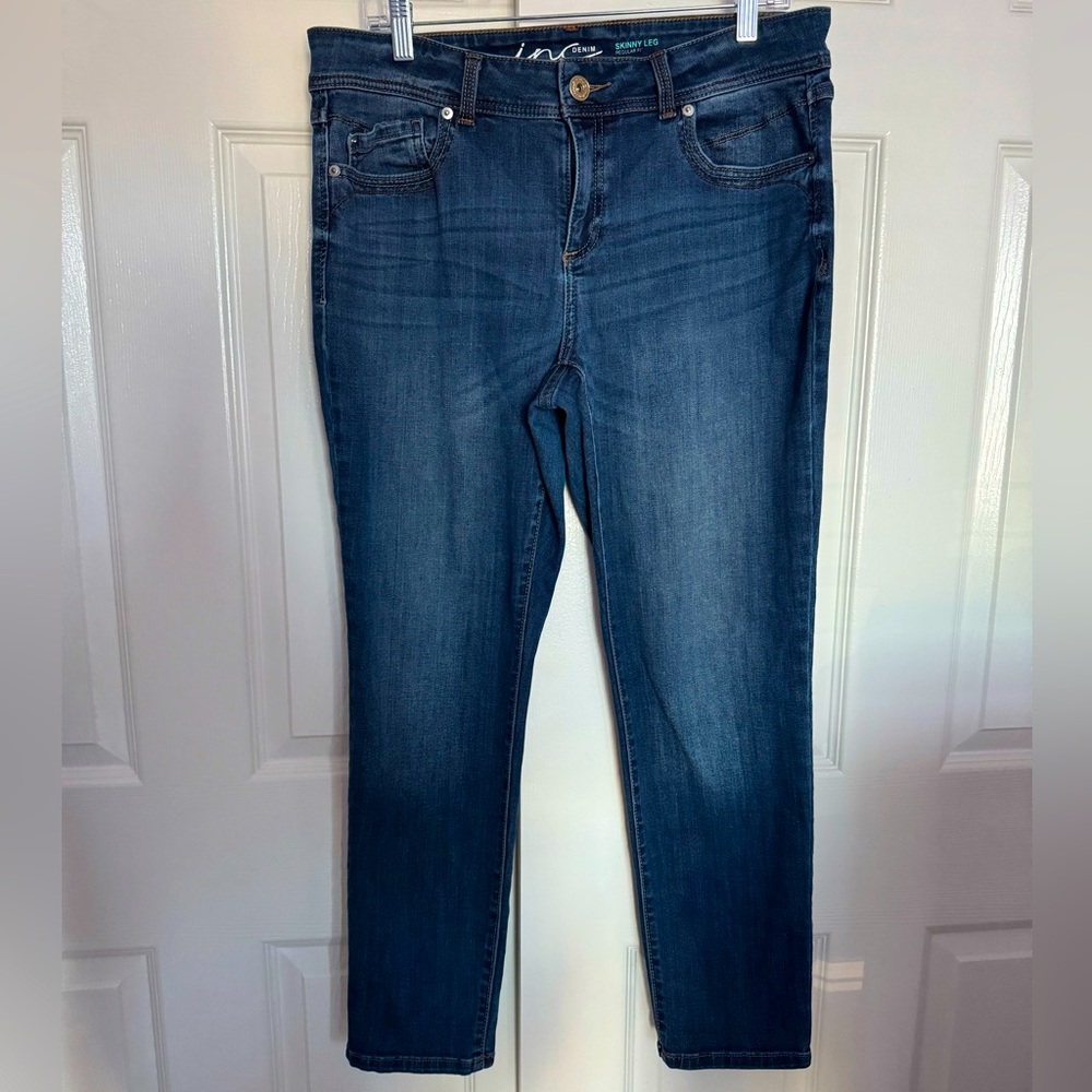 INC Denim Stylish Blue Skinny Leg Regular Fit